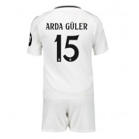 Dječji Nogometni Dres Real Madrid Arda Guler #15 Domaci 2024-25 Kratak Rukav (+ Kratke hlače)